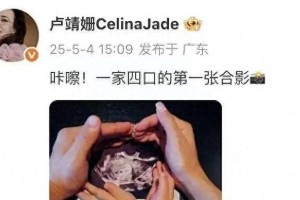 韩庚卢靖姗官宣二胎喜讯，大方秀孕肚